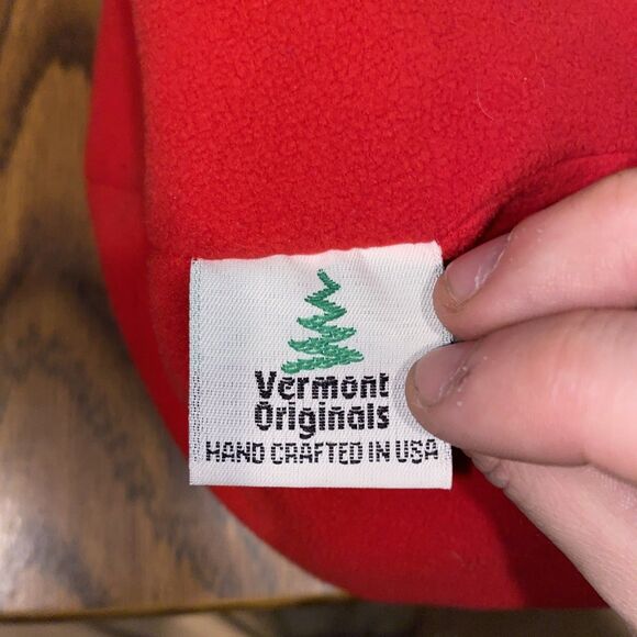 Vintage Wyoming 100% Wool Beanie OS Blue/Red - Picture 3 of 5